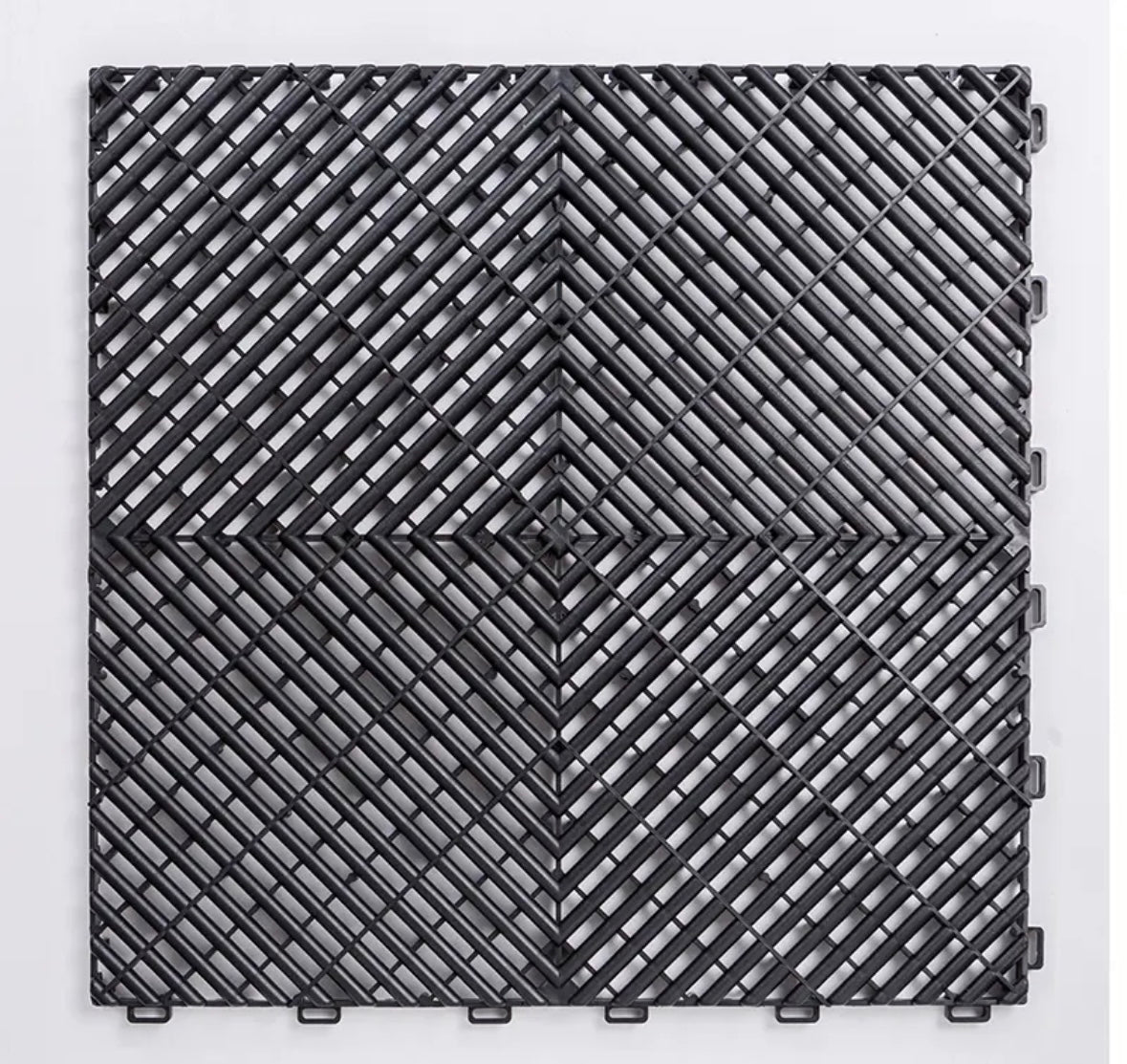 1 M2 VENTI TILES Vented Water Flow Garage Floor Tiles – Interlocking, for Garages, Warehouses & Workshops 1 square meter