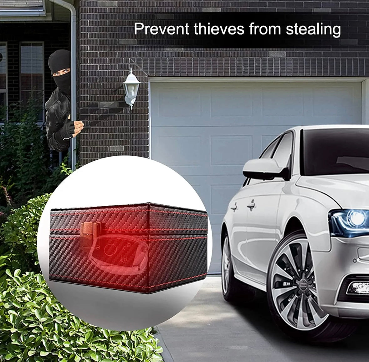 Car Key Keyless Signal Blocker Box Faraday Box Anti Theft Call RFID Single Block