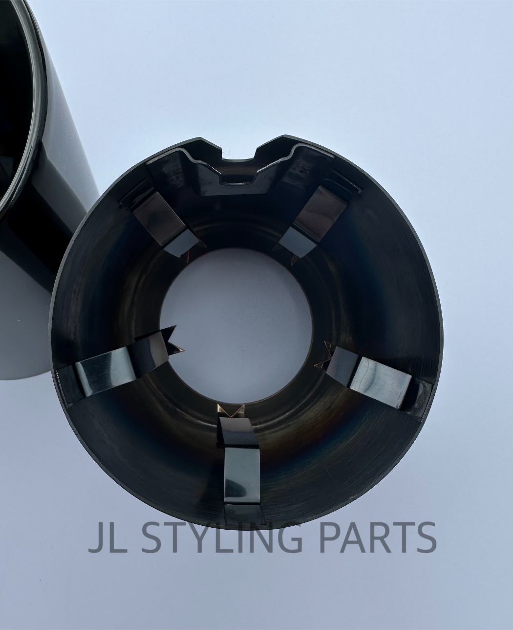 Large 3.75” Slash Cut Exhaust Tips DARK FOR BMW M2 M3 M4 F80 F82 F83 F87 70mm inlet