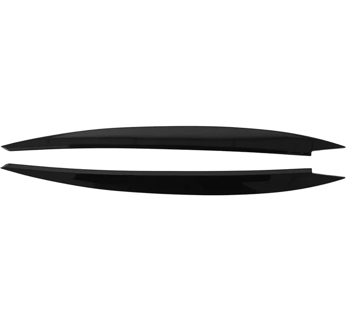 Gloss black eyebrow headlight trims FOR VW GOLF MK7 & MK7.5
