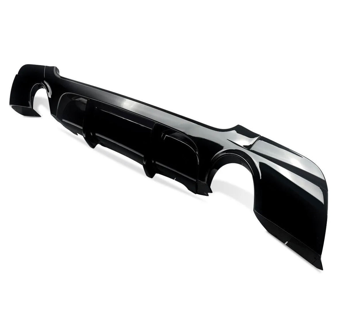 Gloss black aggressive sport diffuser for BMW 3 SERIES E92 E93 2006-2012