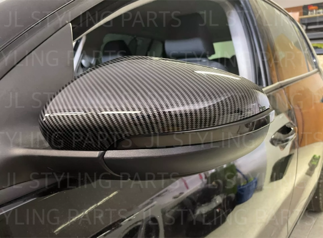Carbon fibre effect mirror caps FOR VW GOLF MK7 MK7.5
