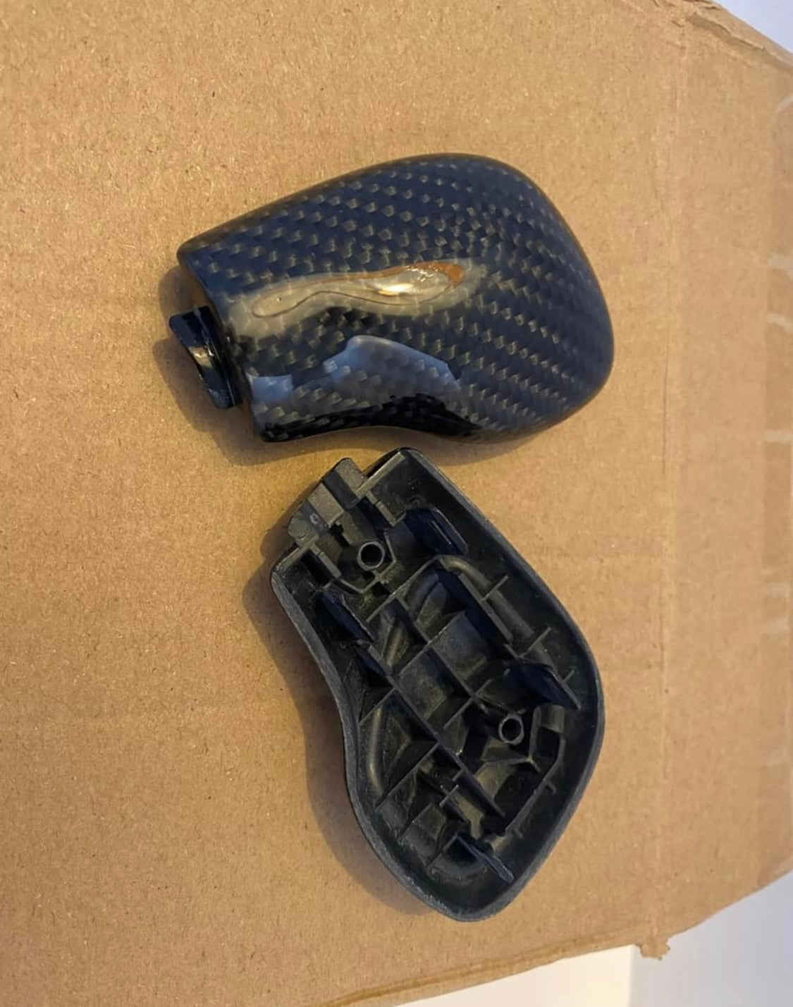 Carbon fibre automatic gear selector shifter trim