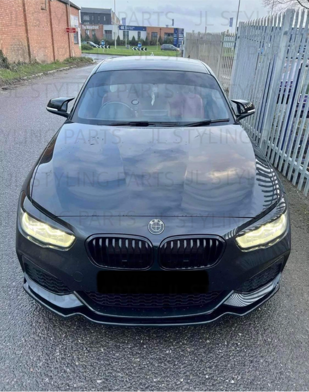 JL Gloss black single slat front grills FOR BMW 1 SERIES LCI 15-19