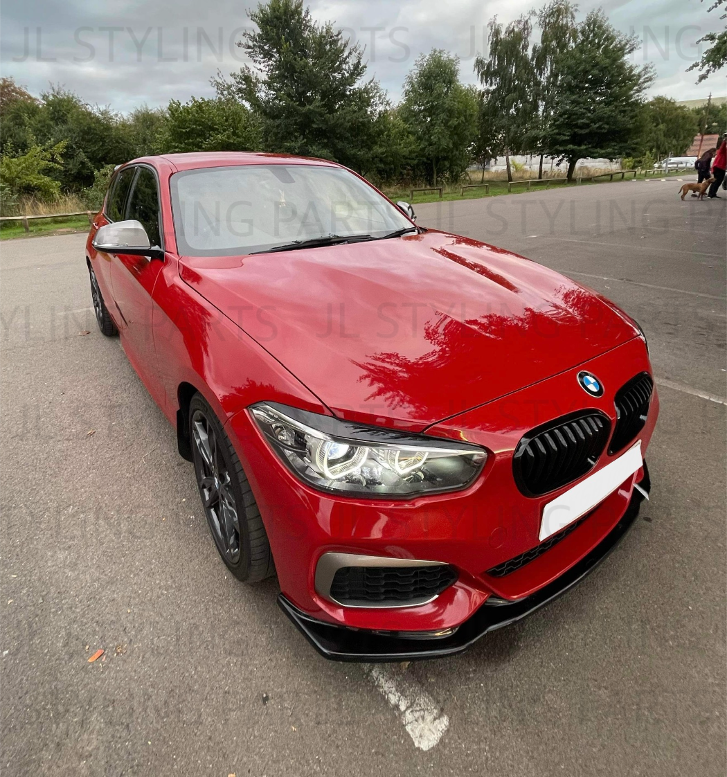 JL Gloss black single slat front grills FOR BMW 1 SERIES LCI 15-19