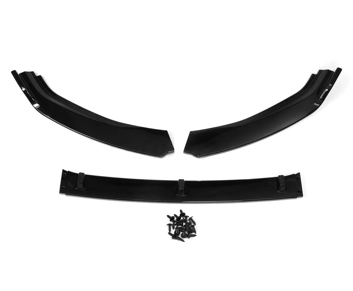 JL Gloss black Aggressive style front splitter FOR VW GOLF MK7 & MK7.5 2014-2018