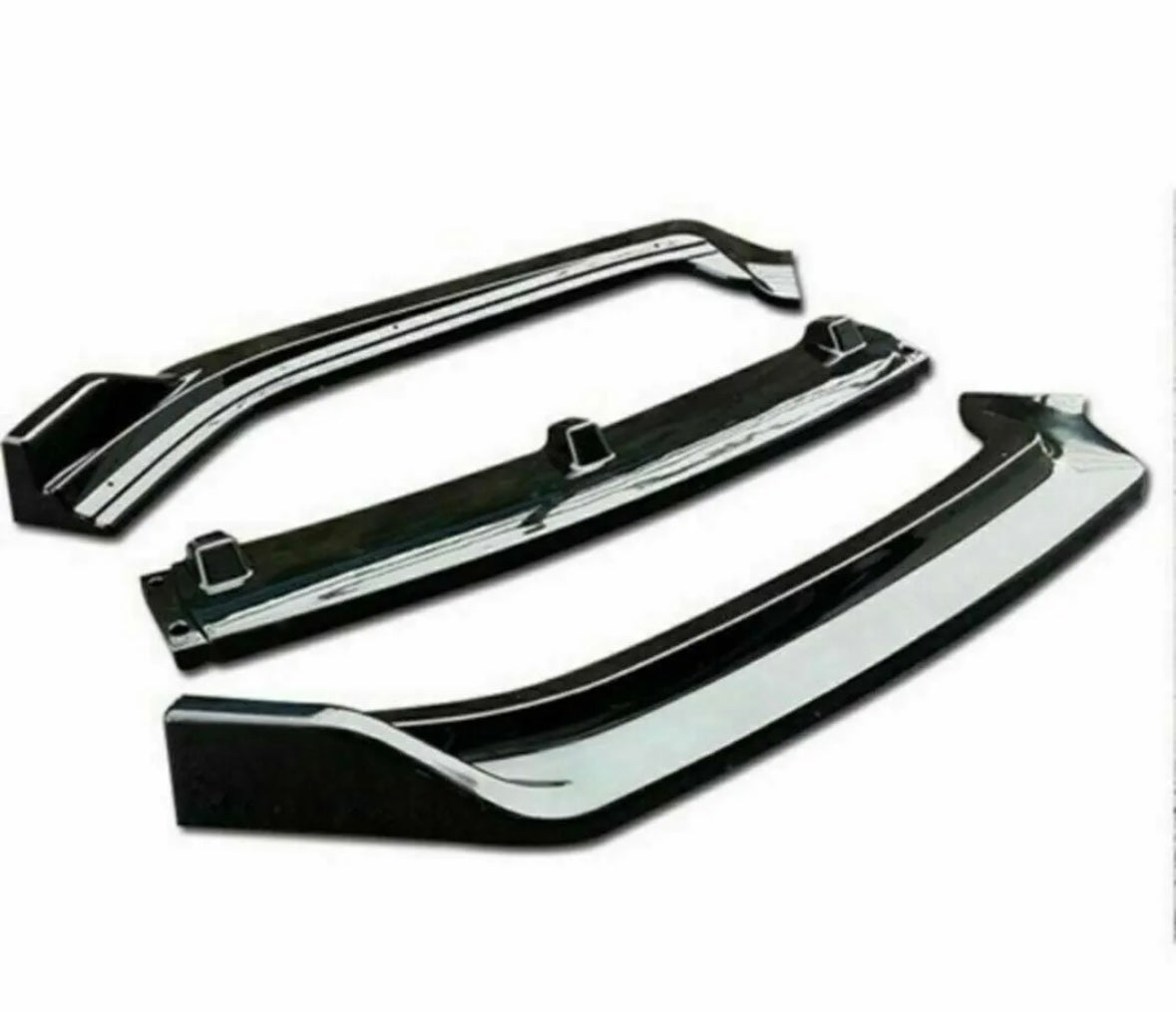 Gloss black front splitter FOR VW POLO MK5 6R / 6C 2009 - 2017
