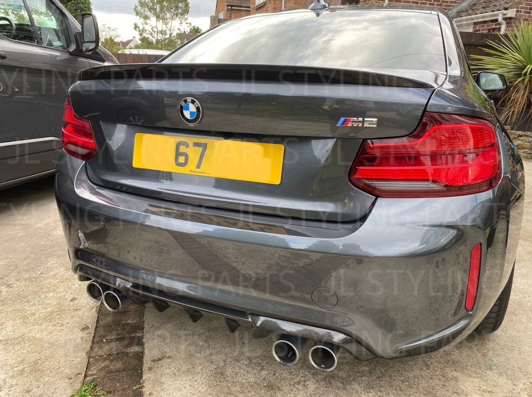 JL Gloss black spoiler lip FOR BMW 2 series & M2 F22 F23 F87