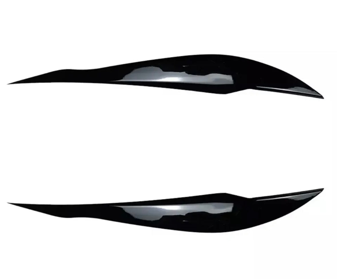 JL Gloss black headlight eyebrow trims for BMW F30 F31 3 series 13-18