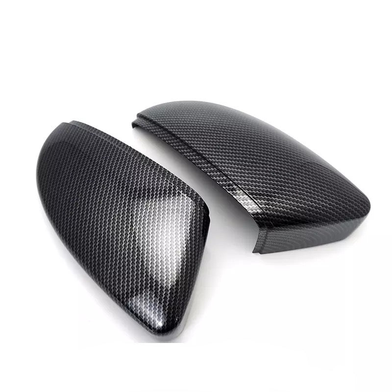 Carbon fibre effect mirror caps FOR VW SCIROCCO 2008-2018