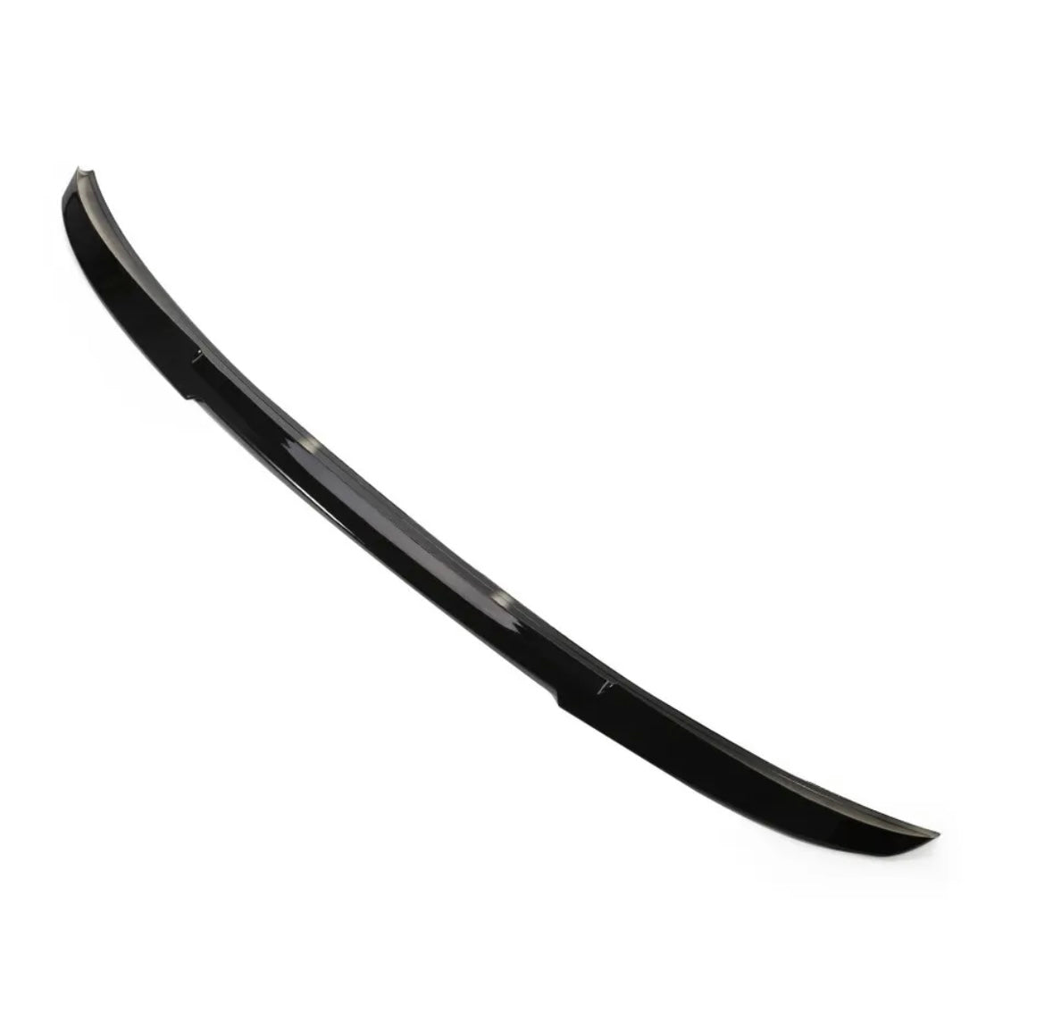 Gloss black aggressive V style spoiler lip for BMW 3 series F30 14-18