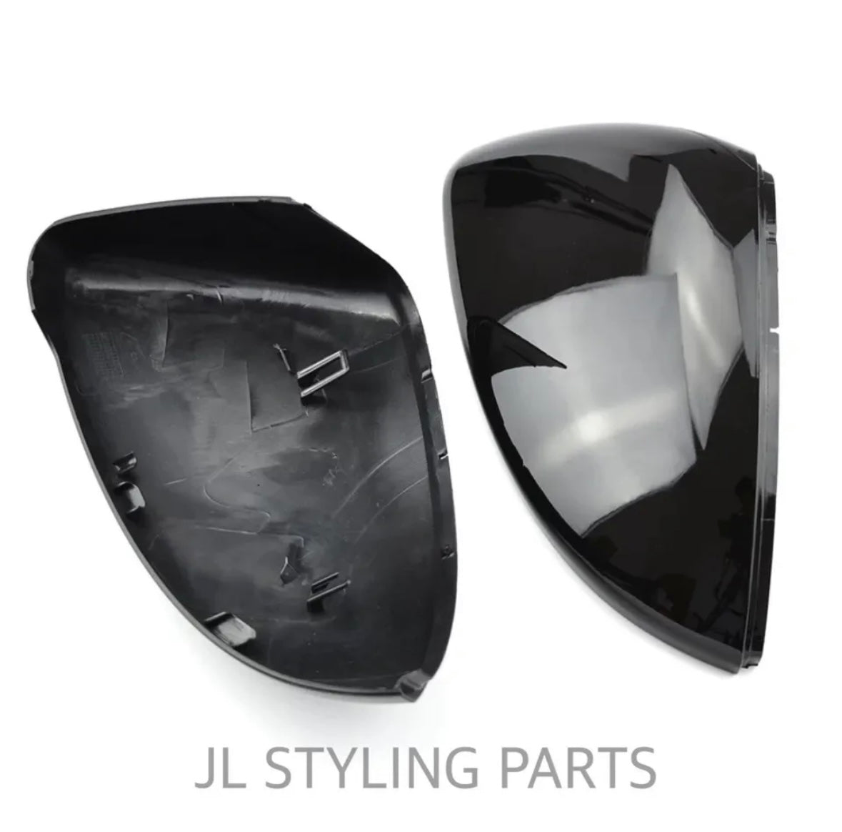 Gloss black mirror caps for VW Scirocco 08-18