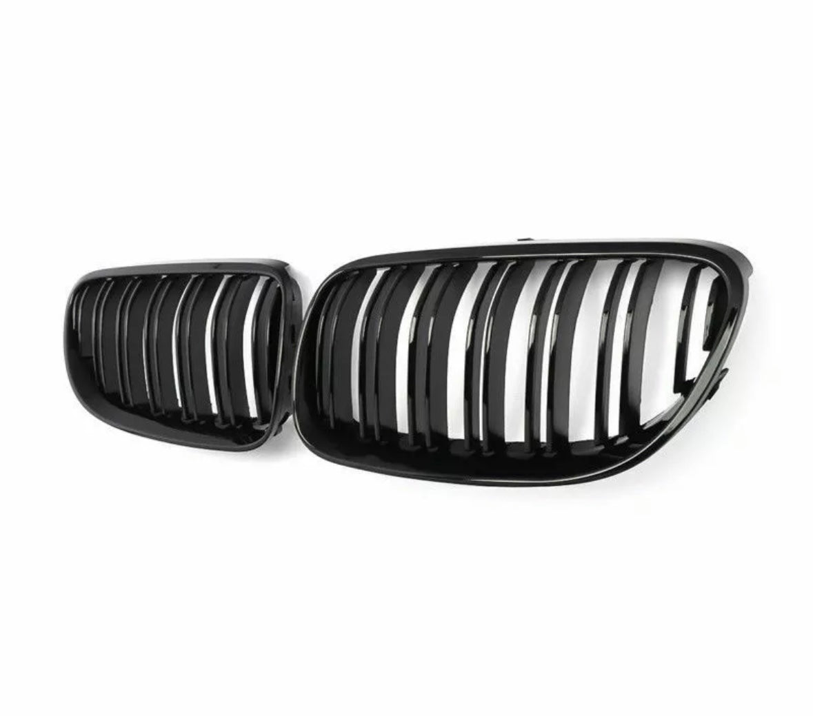 Gloss black double slat grills for BMW 3 series E92 E93 LCI FACELIFT