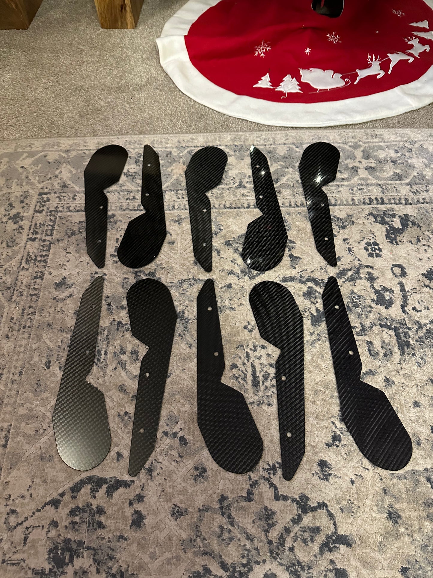 Carbon fibre front Arch guard / Mud flaps FOR BMW M3 M4 F80 F82 F83