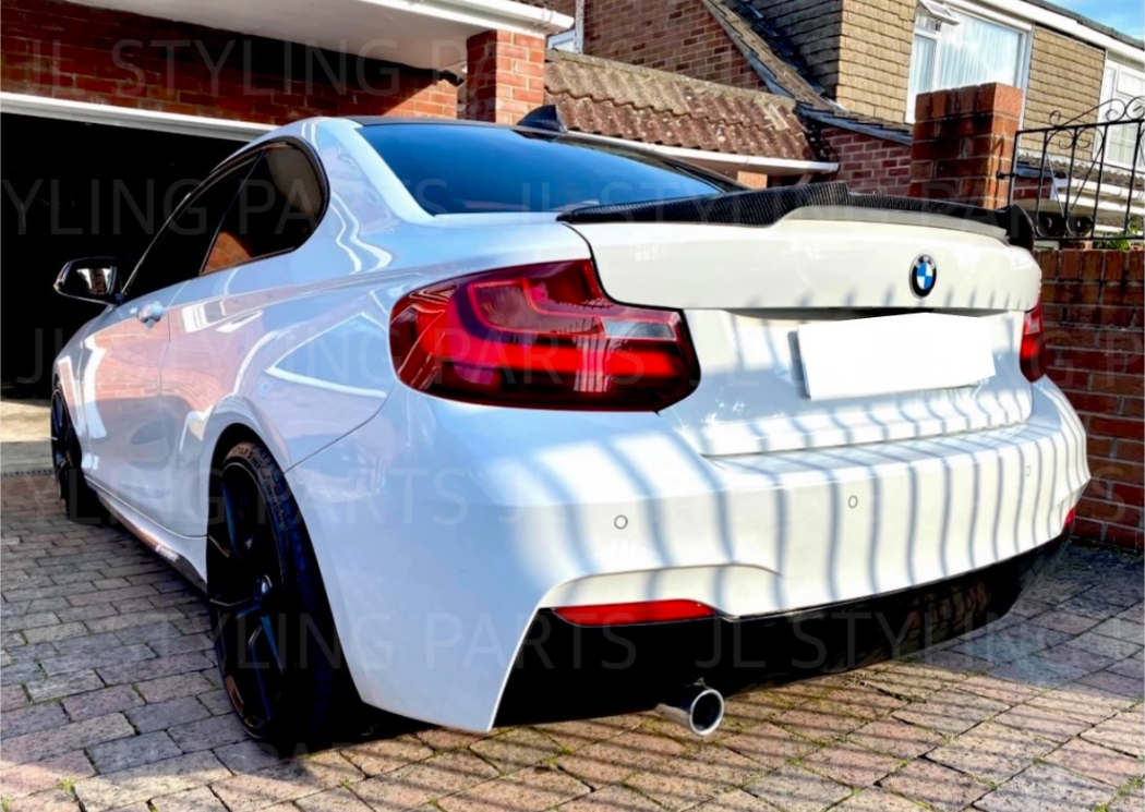 JL Gloss black spoiler lip M4 style aggressive FOR BMW 2 SERIES & M2 F22 F23 F87