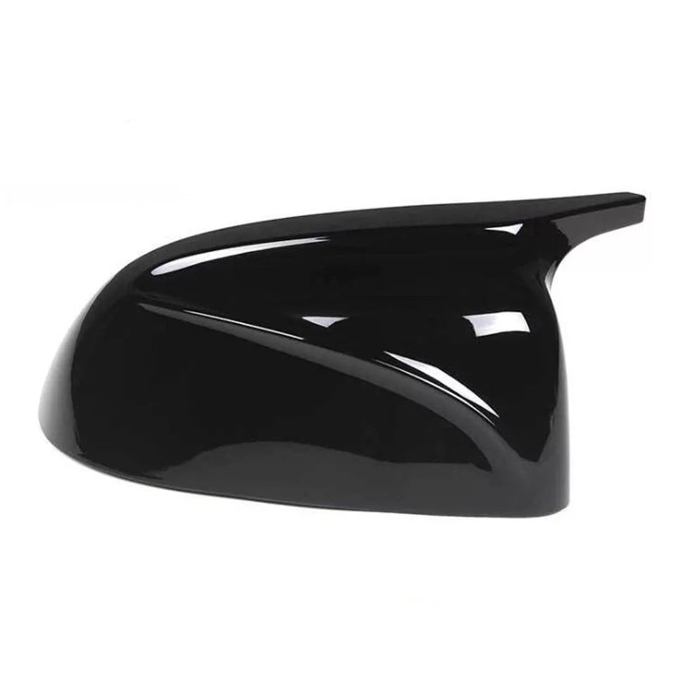 Gloss black aggressive style mirror caps for BMW X3 X4 X5 X6 G01 G02 G05 G06 2019-2023