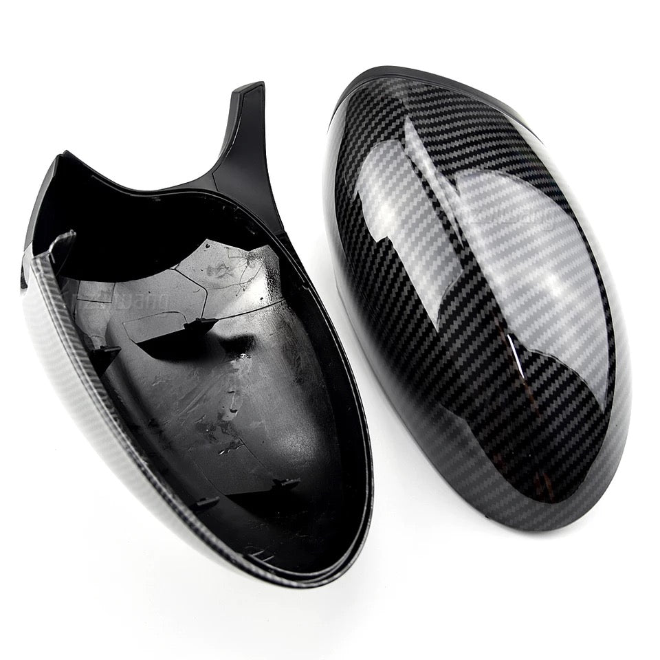Carbon fibre effect mirror caps for BMW 1 & 3 series PRE LCI 2005-2009