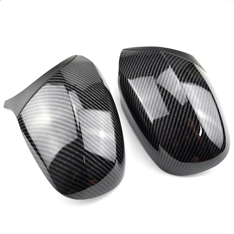 Carbon fibre effect mirror caps for BMW 1 & 3 series LCI 2009-2013