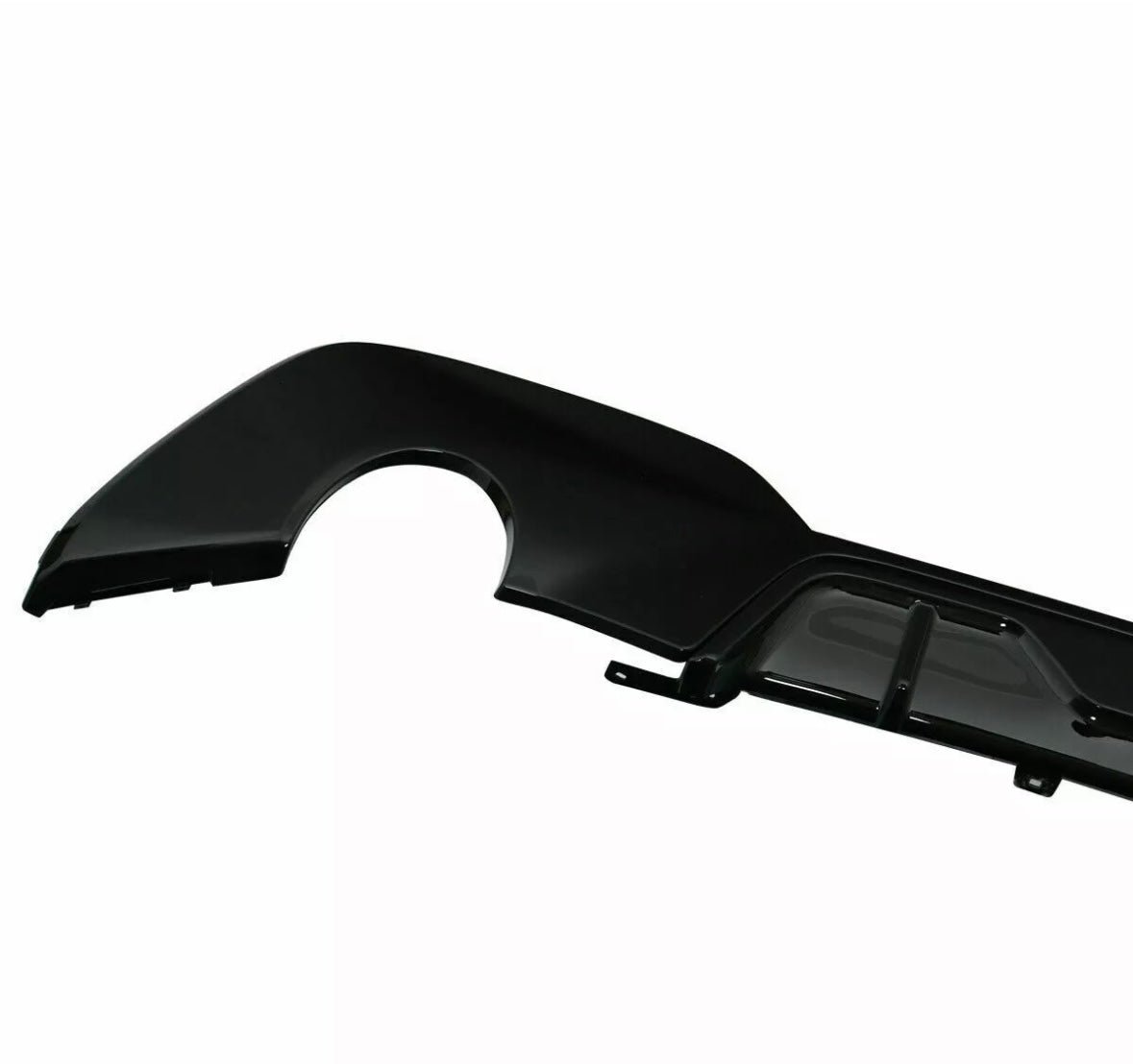 Gloss black aggressive style rear diffuser for BMW 3 series G20 G21