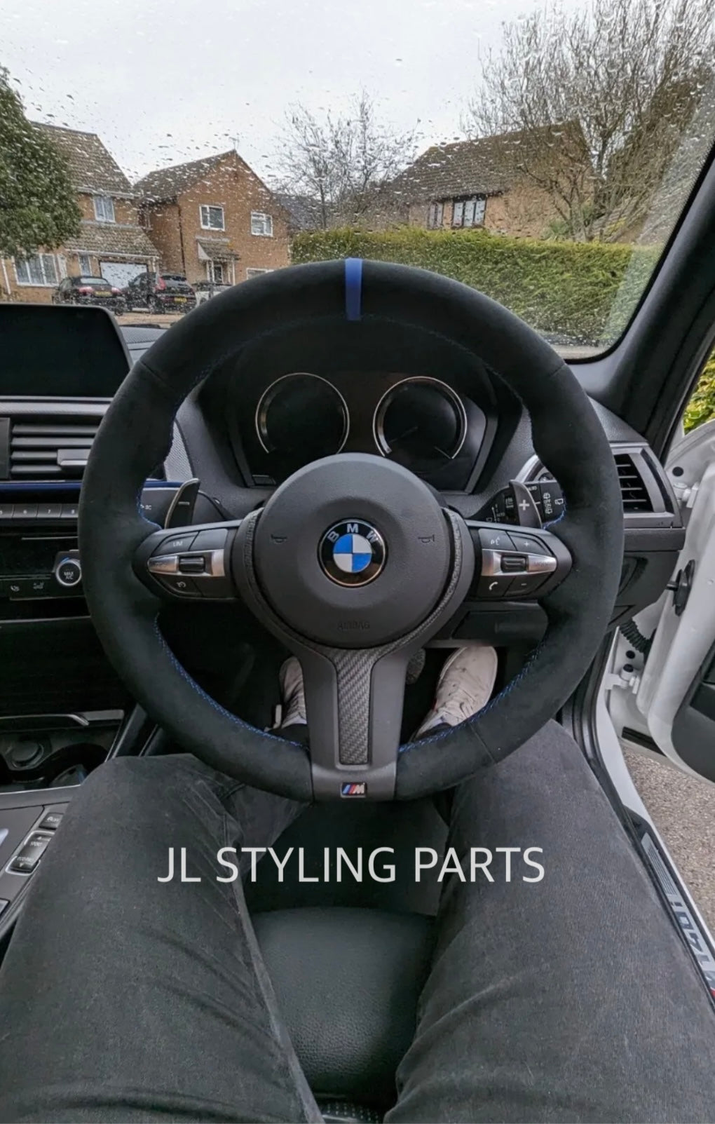 Matte textured Carbon Fibre steering wheel insert FOR BMW 1 2 3 4 series F series M sport