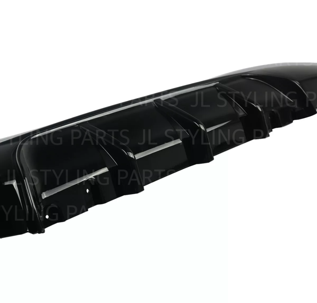 JL Gloss black aggressive rear diffuser for BMW 2 series F22 F23 14-19 M sport