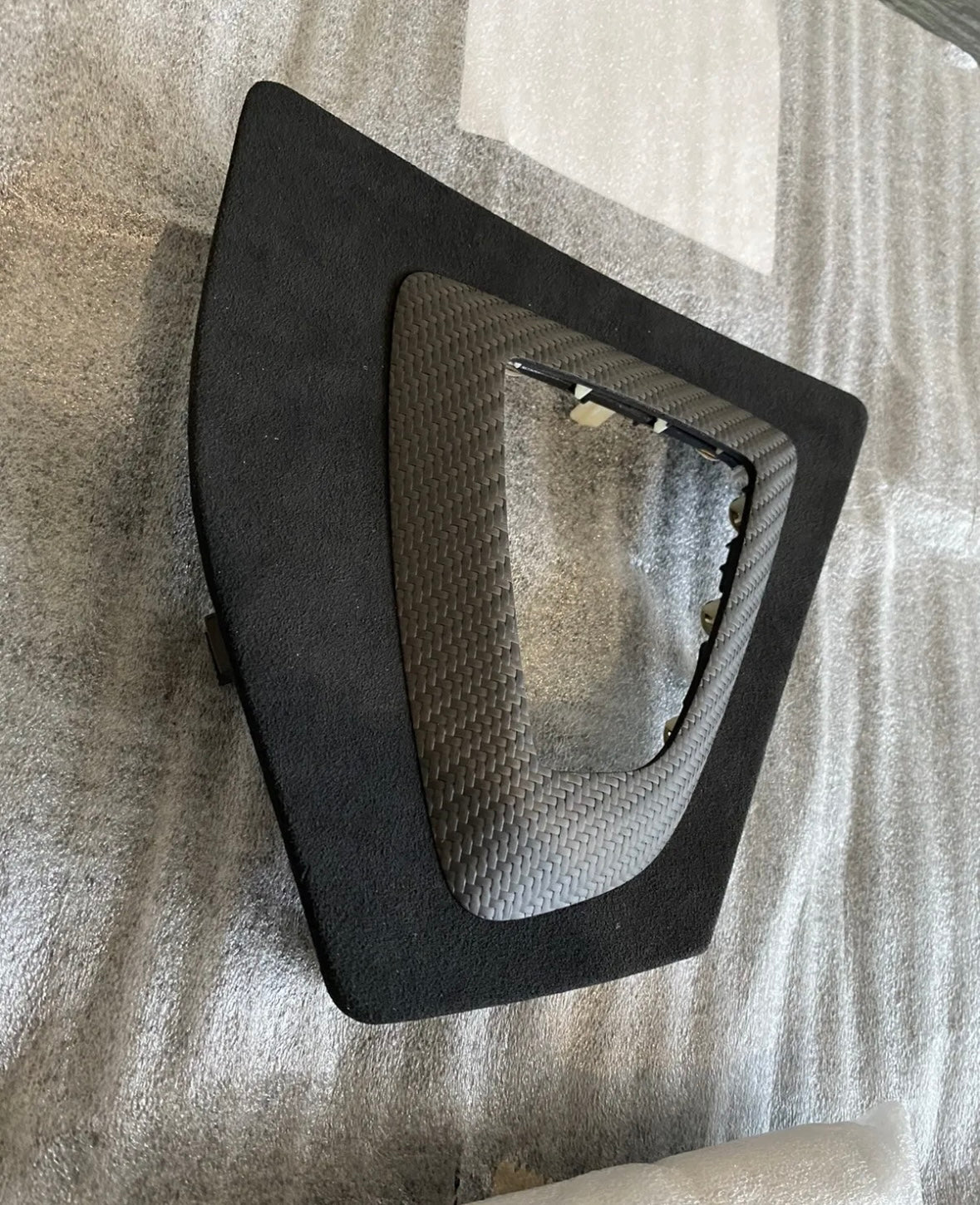 GENUINE BMW F series M Performance Carbon Fibre Gear Selector Trim Alcantara