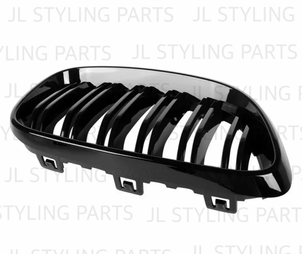JL Gloss black double slat front grills FOR BMW 2 SERIES F22 F23 14-19