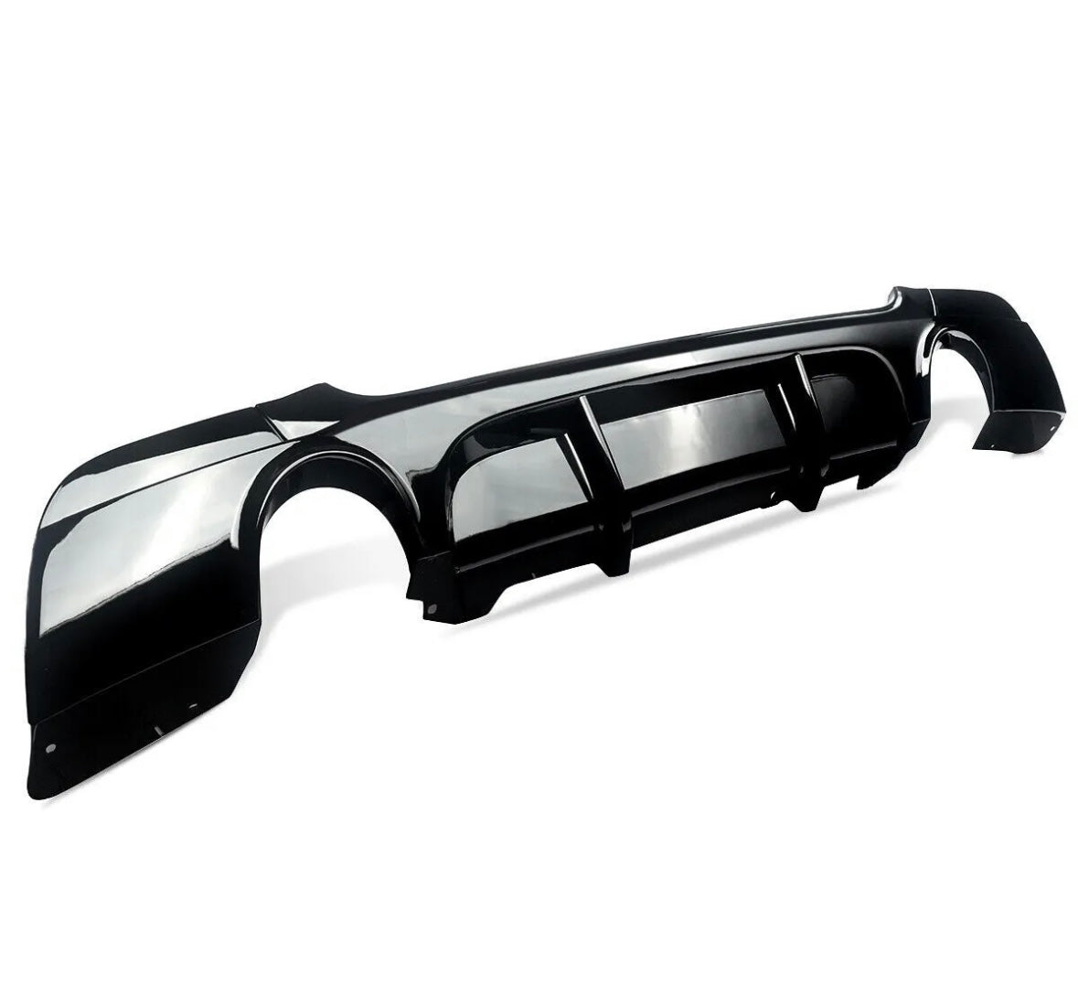 Gloss black aggressive sport diffuser for BMW 3 SERIES E92 E93 2006-2012