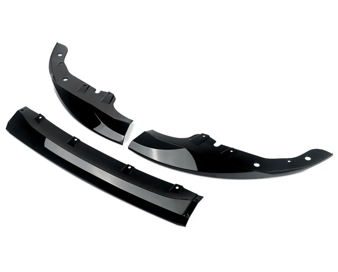 Gloss black front splitter FOR BMW 4 SERIES G22 G23 G26 2020-2023