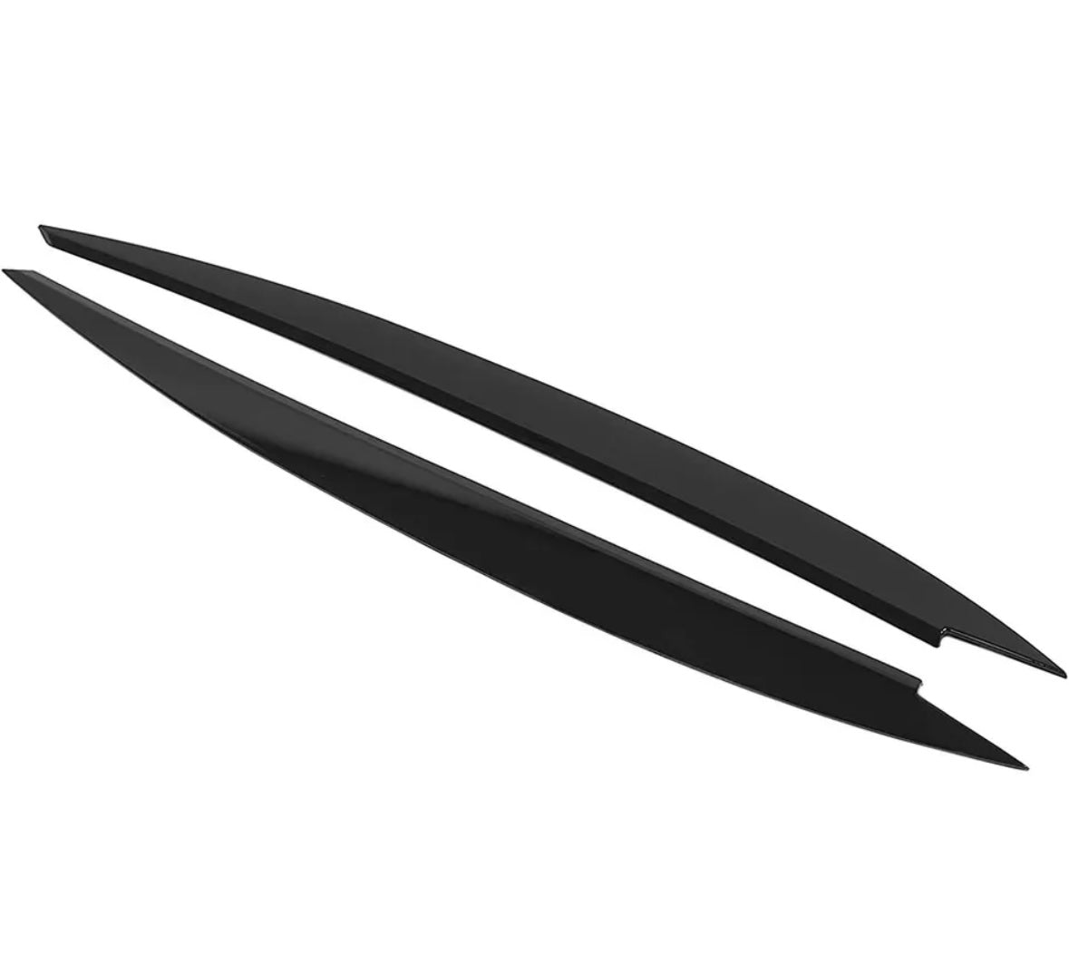 Gloss black eyebrow headlight trims FOR VW GOLF MK7 & MK7.5