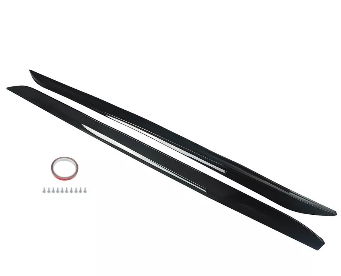 Gloss black sport 2/3 way side skirts FOR BMW 3 SERIES G20 2019-2023