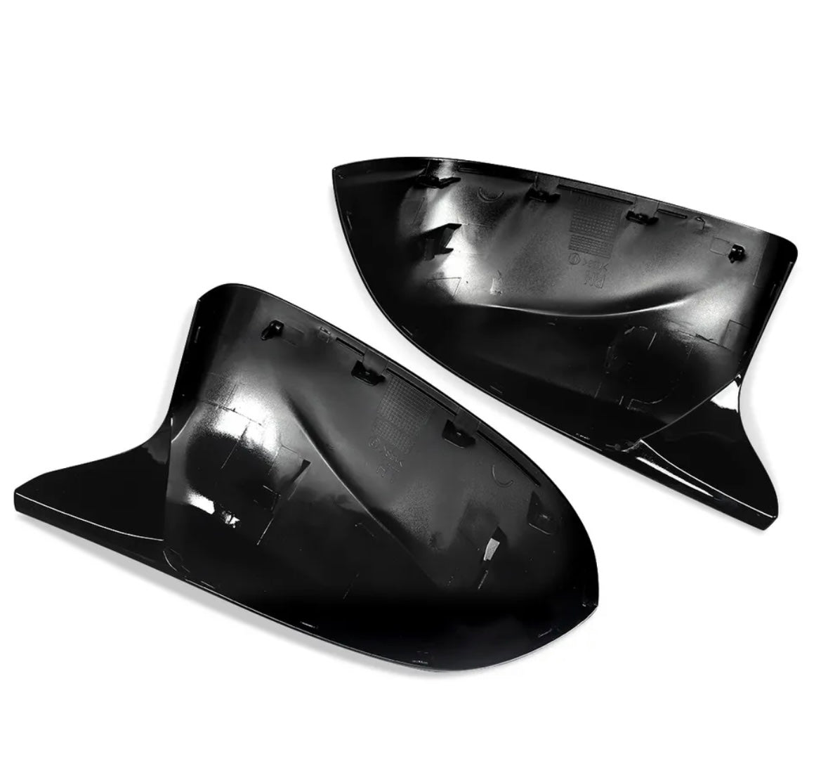 Gloss black aggressive style mirror caps for BMW X5 X6 F15 F16 2014-2018