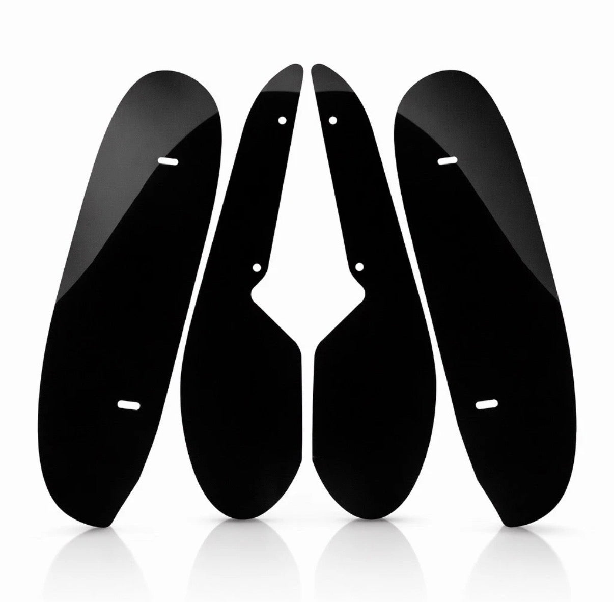 BMW M3 G80 G81 FRONT AND REAR MUD GUARDS GLOSS BLACK.