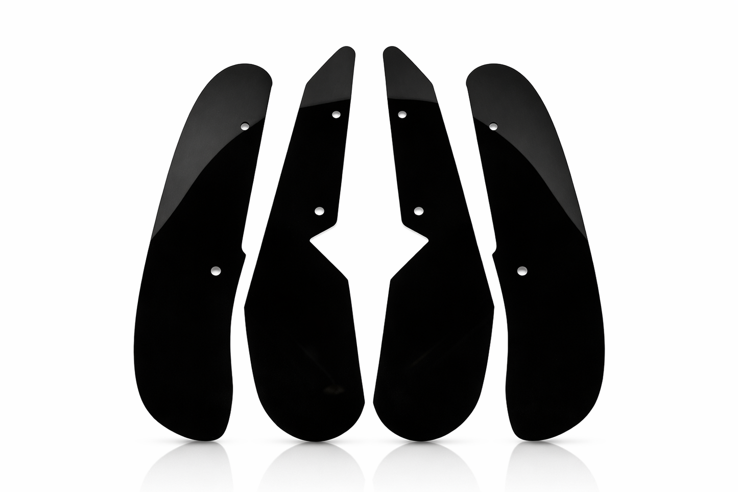 BLACK BMW 1 series F20 F21 4x Set Mud Flaps Arch Guards All Models 2012-2019
