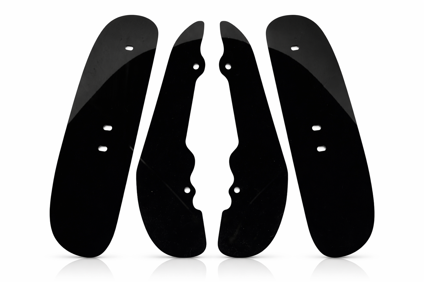 GLOSS BLACK MUD FLAPS GUARDS FOR VW GOLF MK7 MK7.5