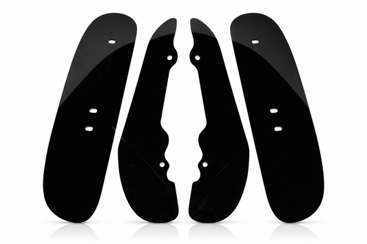 GLOSS BLACK MUD FLAPS GUARDS FOR VW GOLF MK7 MK7.5