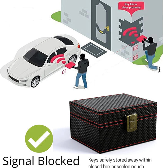Car Key Keyless Signal Blocker Box Faraday Box Anti Theft Call RFID Single Block