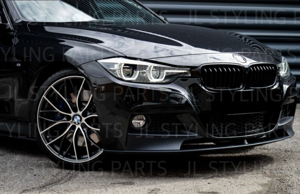 Gloss black sport front splitter FOR BMW 3 series F30 F31 M sport 14-18
