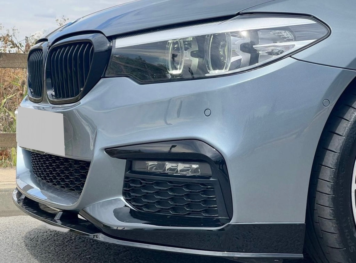 JL Gloss black aggressive sport front splitter lip FOR BMW 5 SERIES G30 G31 PRE LCI 2017 2020