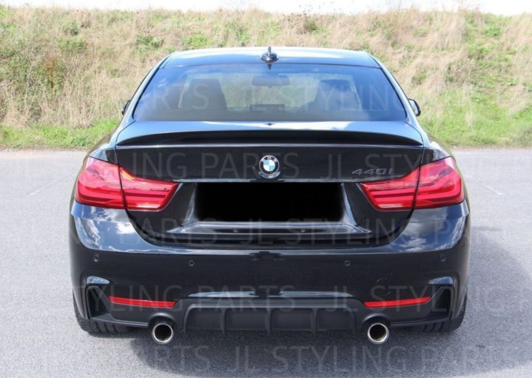 Gloss black aggressive rear diffuser FOR BMW 4 series 440i 435i F32 F33 F36 13-19