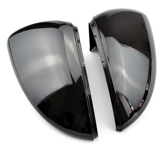 Gloss Black Mirror Caps FOR VW POLO MK5 6R 6C