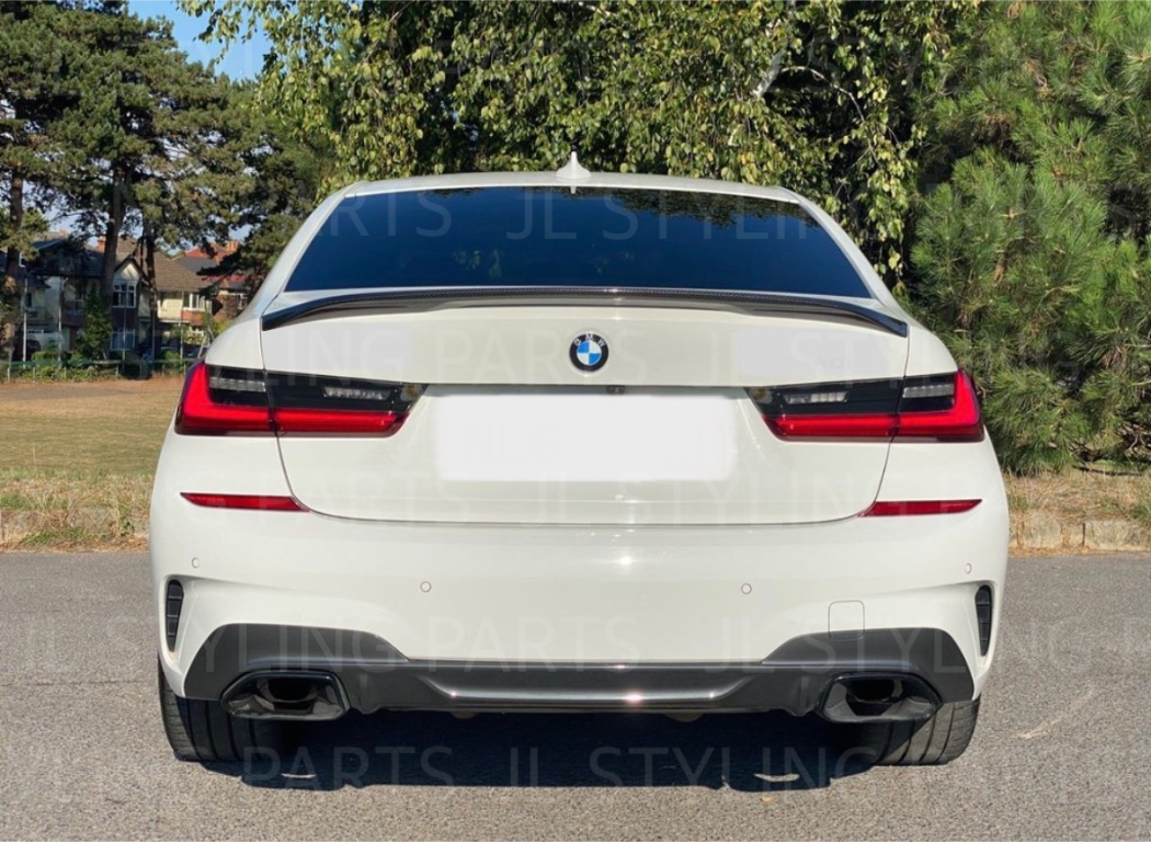 Gloss black spoiler lip FOR BMW 3 SERIES G20 2019-2023