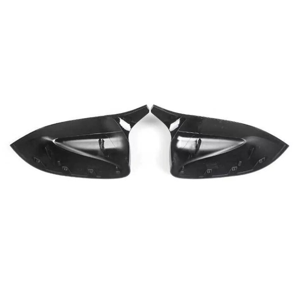 Gloss black aggressive style mirror caps for BMW X3 X4 X5 X6 G01 G02 G05 G06 2019-2023