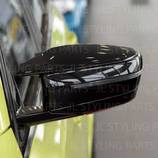 Gloss black aggressive style mirror caps FOR BMW 3 & 4 series G20 G21 G22 G23