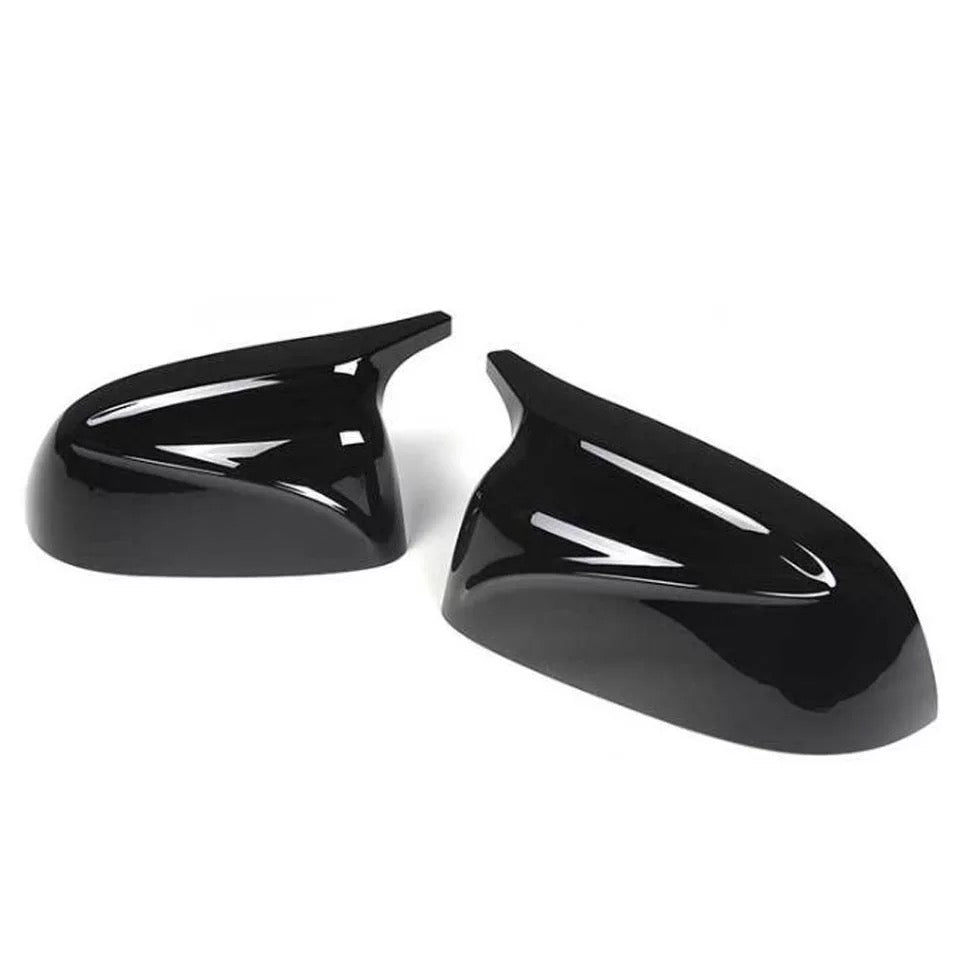 Gloss black aggressive style mirror caps for BMW X3 X4 X5 X6 G01 G02 G05 G06 2019-2023