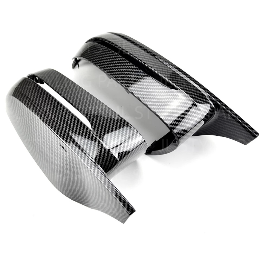 JL carbon fibre effect aggressive style mirror caps for BMW G30 G31 5 series