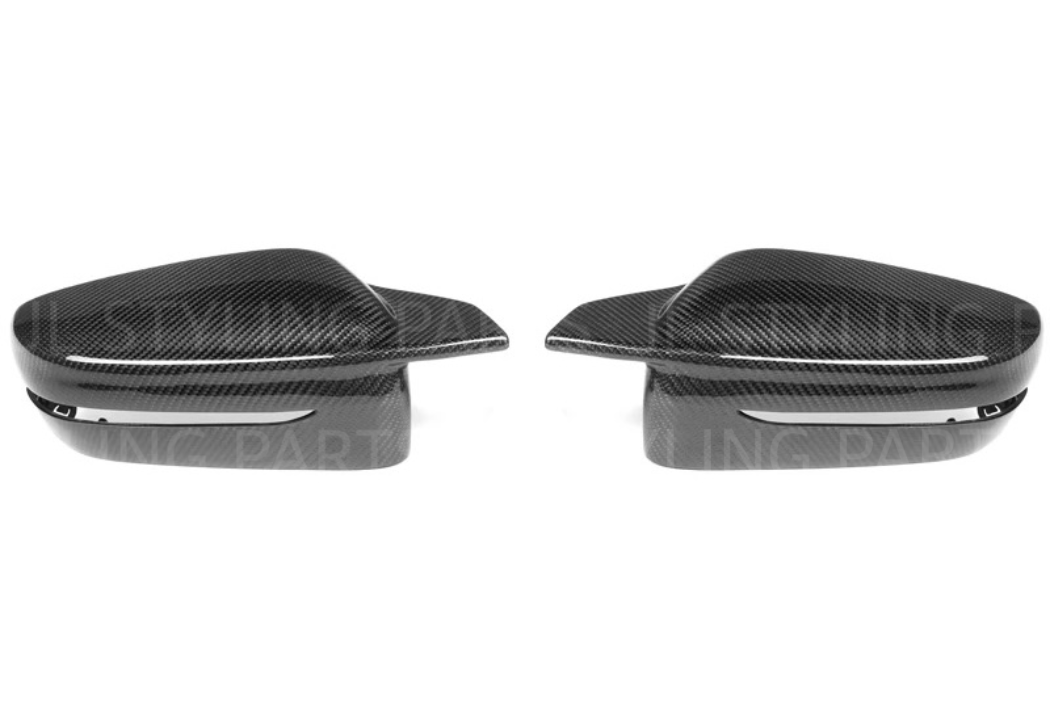 JL carbon fibre effect aggressive style mirror caps for BMW G30 G31 5 series