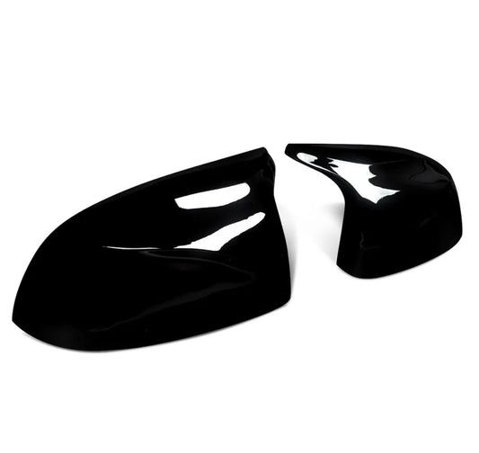 Gloss black aggressive style mirror caps for BMW X5 X6 F15 F16 2014-2018