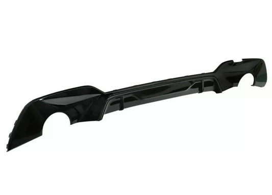 Gloss black aggressive style rear diffuser for BMW 3 series G20 G21