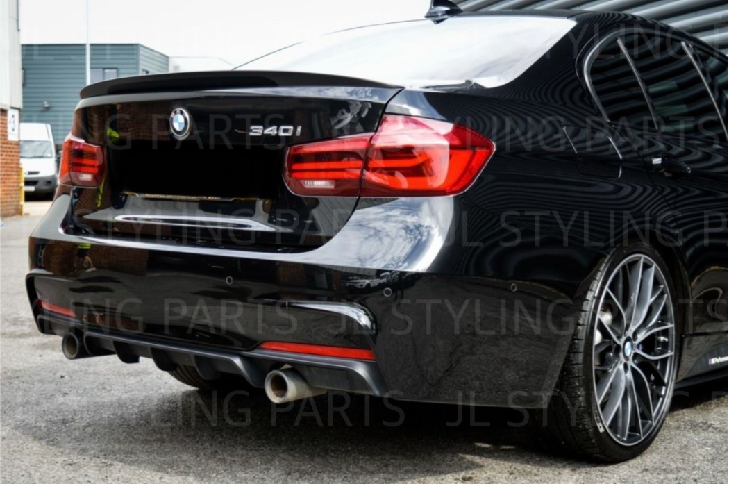 BLACK GLOSS Sport-Performance Rear Diffusor fits on BMW F30 F31 M-SPORT  316-320